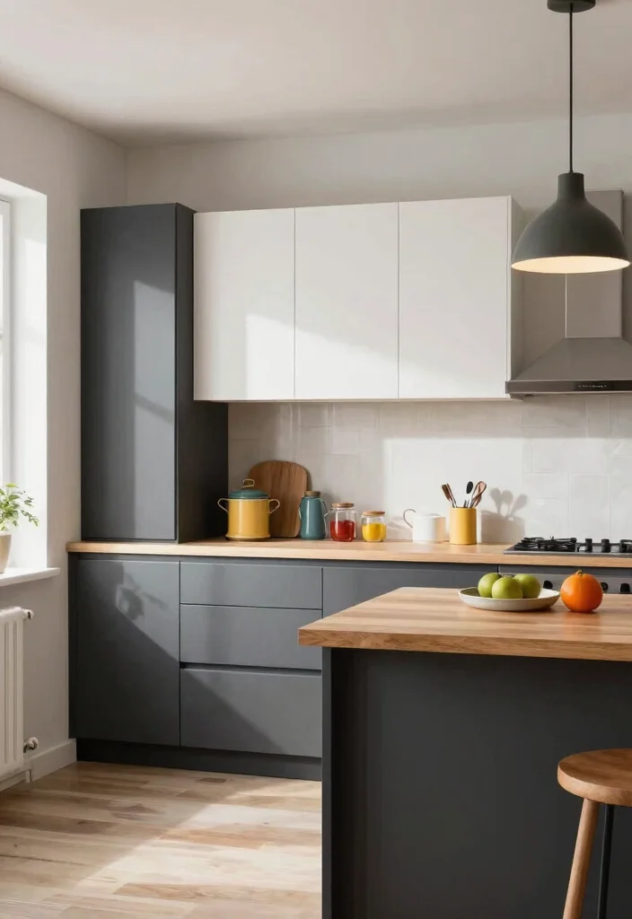 17 Dark Grey Cabinets Kitchen Ideas With Modern Edge 1 17 Dark Grey Cabinets Kitchen Ideas With Modern Edge - 1. Bold Two-Tone Style 1