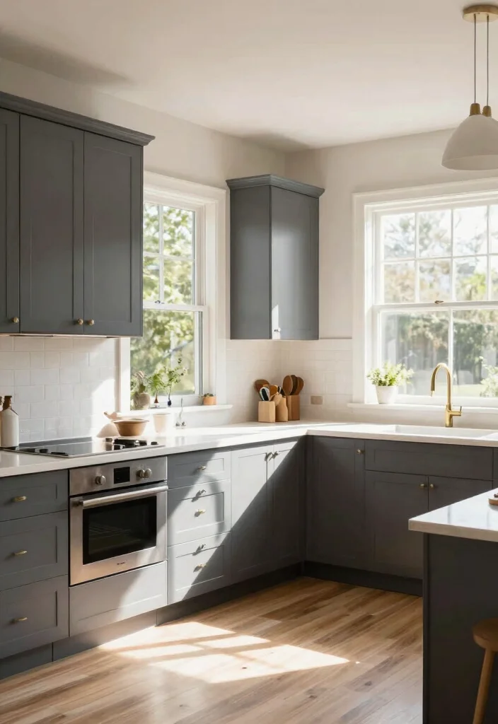 17 Dark Grey Cabinets Kitchen Ideas With Modern Edge 9 17 Dark Grey Cabinets Kitchen Ideas With Modern Edge - 9. Incorporating Natural Light 1