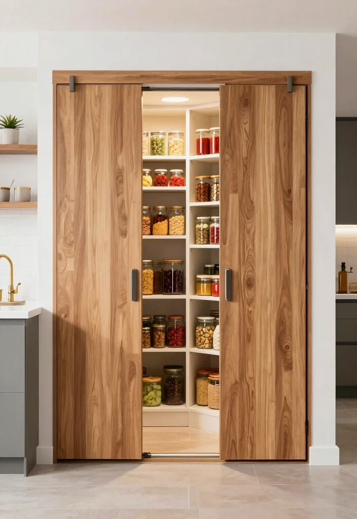 17 Kitchen Pantry Doors Ideas With Stylish Function 13 17 Kitchen Pantry Doors Ideas With Stylish Function - 13. Multi-Functional Bi-Fold Doors 1