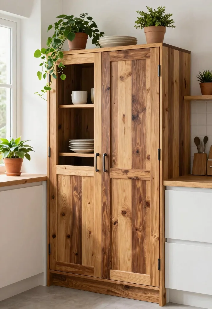 17 Kitchen Pantry Doors Ideas With Stylish Function 14 17 Kitchen Pantry Doors Ideas With Stylish Function - 14. Eco-Friendly Designs 1