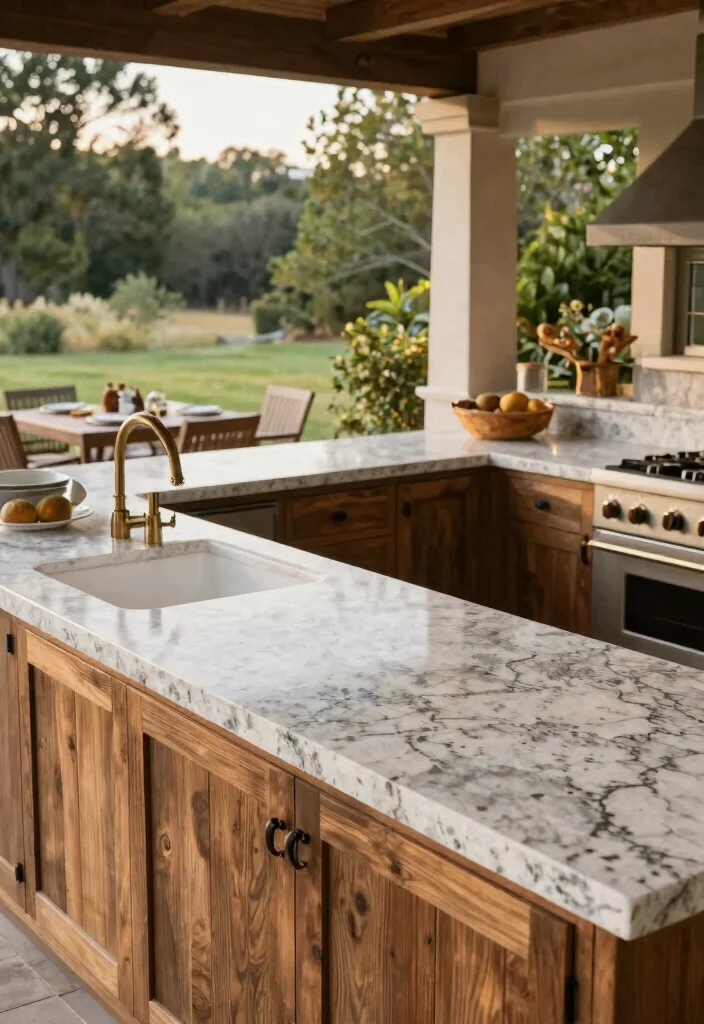 17 Kitchen Quartz Countertops Ideas With Durable Beauty 14 17 Kitchen Quartz Countertops Ideas With Durable Beauty - 14. Quartz for Outdoor Kitchens 1