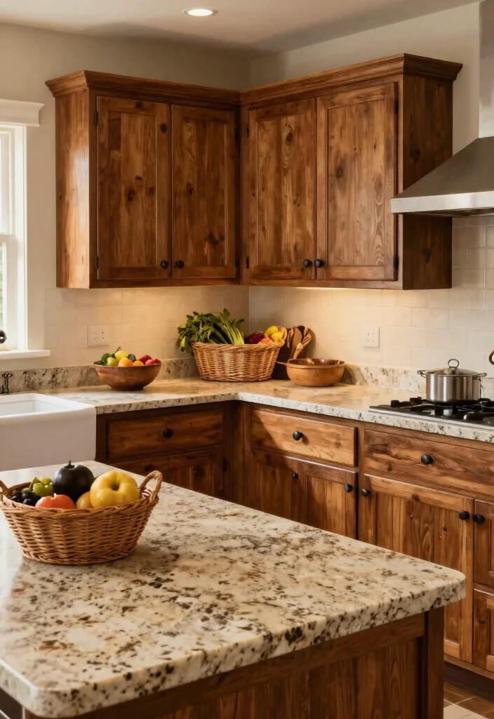 17 Kitchen Quartz Countertops Ideas With Durable Beauty 3 17 Kitchen Quartz Countertops Ideas With Durable Beauty - 3. Earthy Tones with Brown and Beige Quartz 1