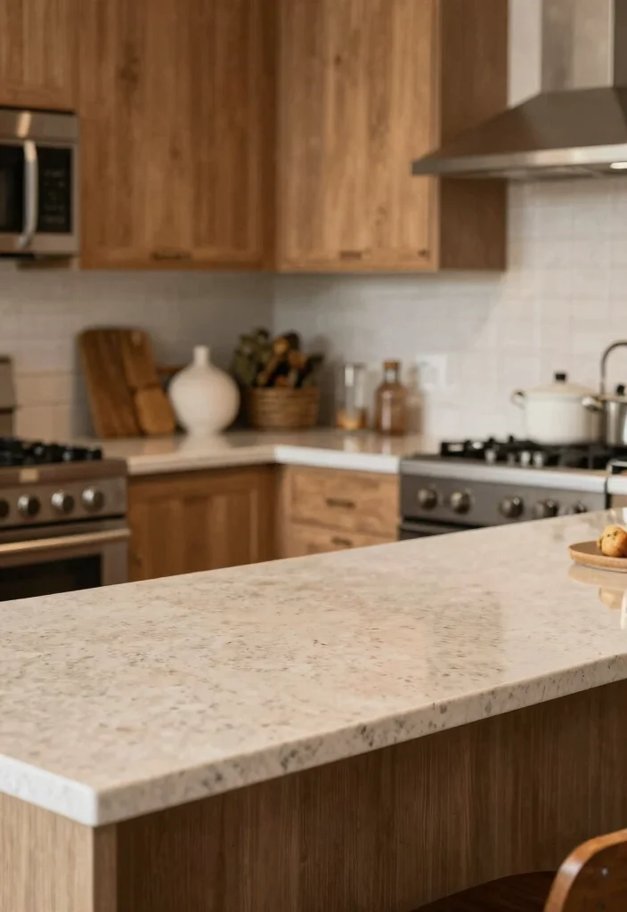 17 Kitchen Quartz Countertops Ideas With Durable Beauty 8 17 Kitchen Quartz Countertops Ideas With Durable Beauty - 8. Honed Finish for a Soft Touch 1