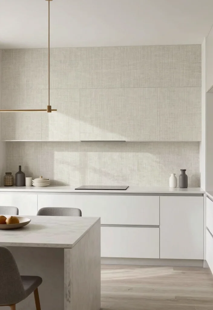 17 Kitchen With Wallpaper Ideas That Add Personality 13 17 Kitchen With Wallpaper Ideas That Add Personality - 13. Soft Textured Patterns 1