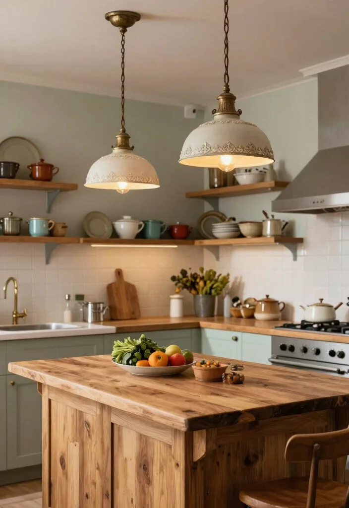 17 Large Pendant Lights Over Kitchen Island Ideas That Make a Statement 10 17 Large Pendant Lights Over Kitchen Island Ideas That Make a Statement - 10. Antique Finishes for Timelessness 1