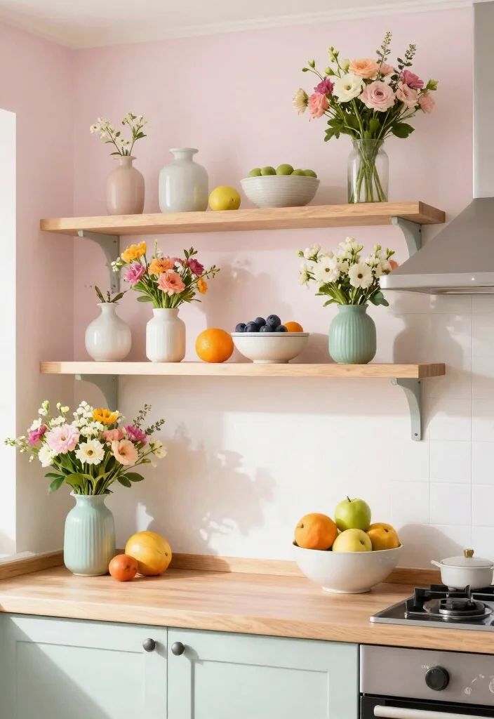 17 Open Shelf Kitchen Ideas With Airy Display 13 17 Open Shelf Kitchen Ideas With Airy Display - 13. Seasonal Decor Shifts 1