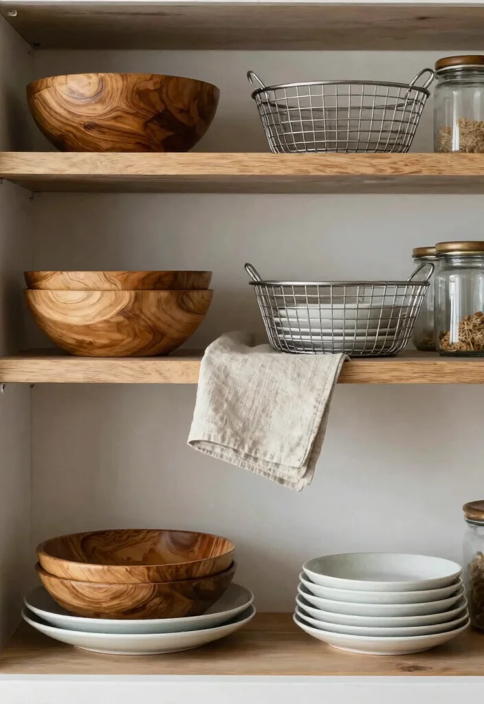 17 Open Shelf Kitchen Ideas With Airy Display 8 17 Open Shelf Kitchen Ideas With Airy Display - 8. Layered Textures 1