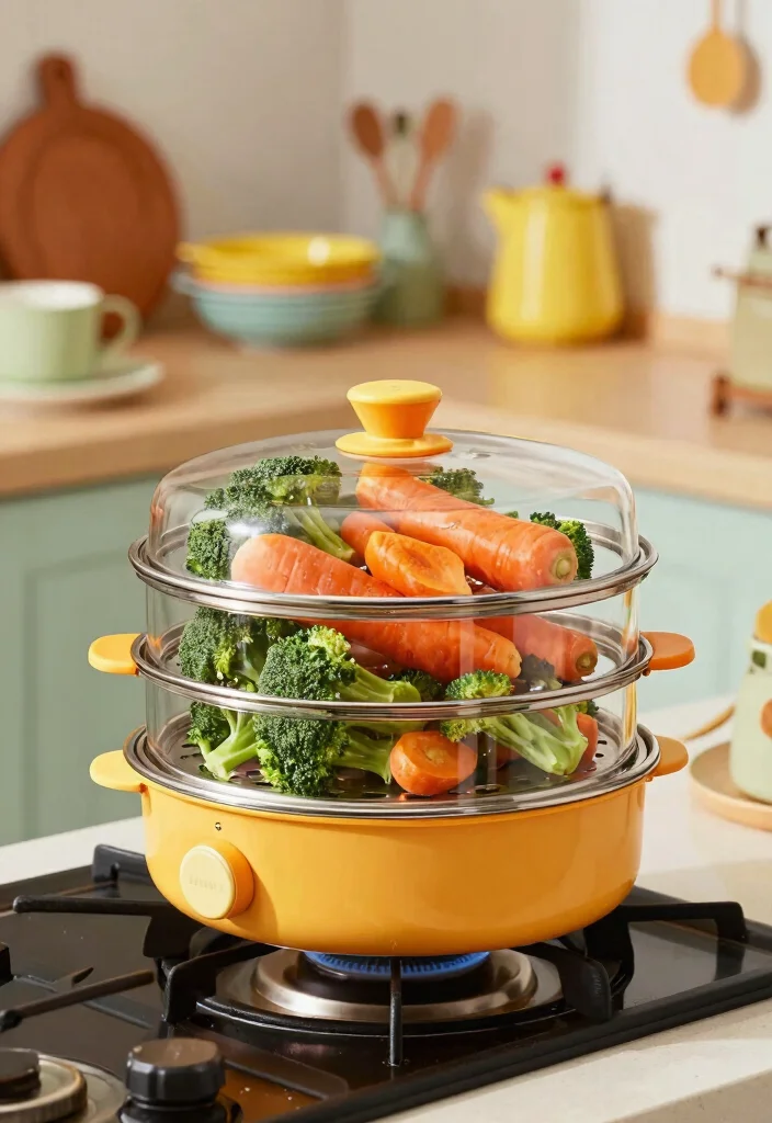 17 Retro Kitchen Appliances Ideas With Vintage Flair 13 17 Retro Kitchen Appliances Ideas With Vintage Flair - 13. The Unique Food Steamer 1