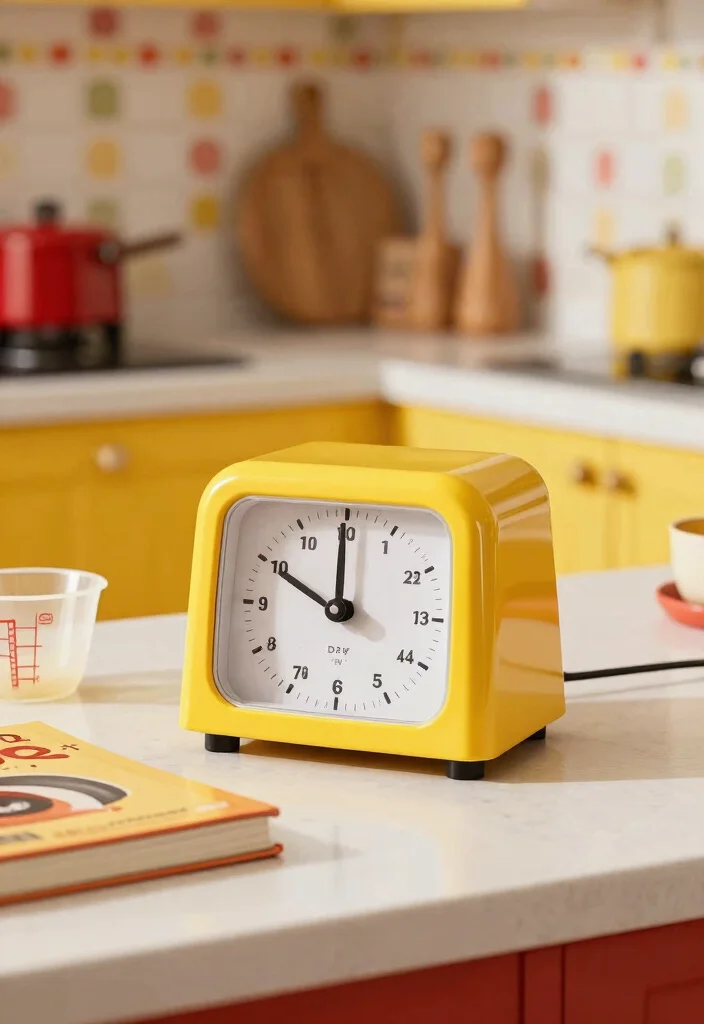 17 Retro Kitchen Appliances Ideas With Vintage Flair 15 17 Retro Kitchen Appliances Ideas With Vintage Flair - 15. The Stylish Kitchen Timer 1