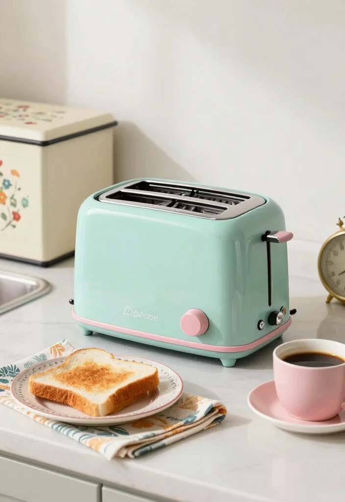 17 Retro Kitchen Appliances Ideas With Vintage Flair 2 17 Retro Kitchen Appliances Ideas With Vintage Flair - 2. The Classic Toaster 1