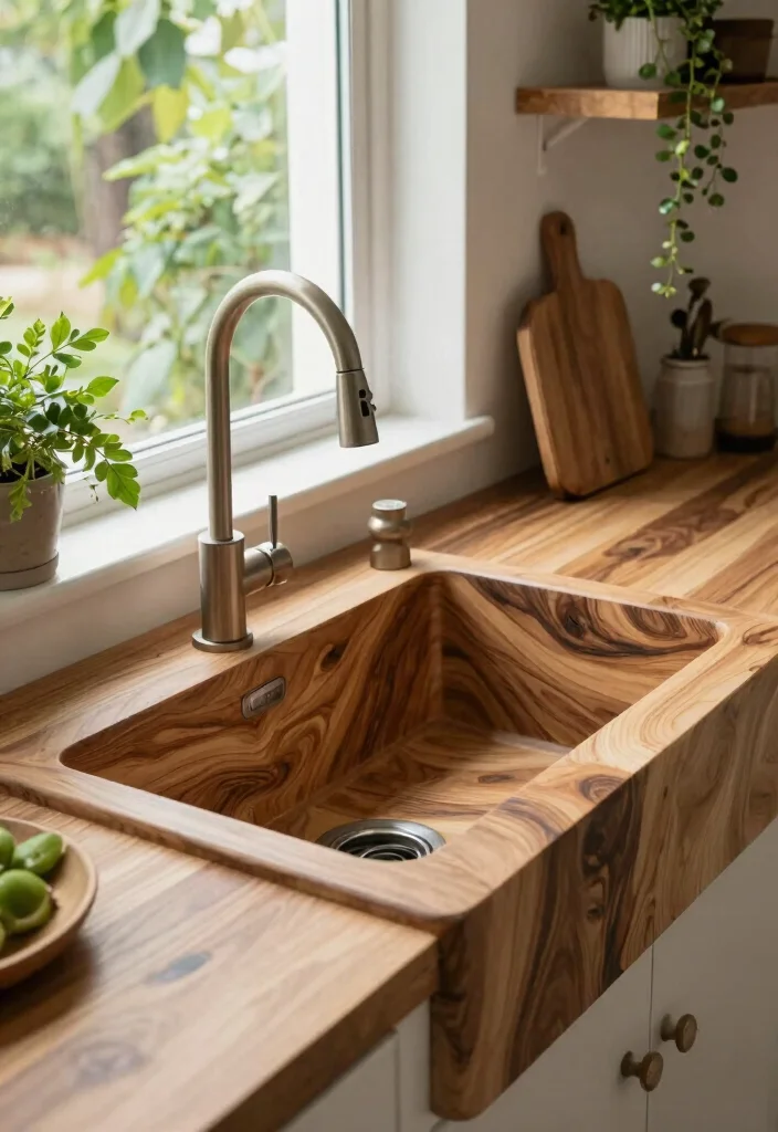 17 Sink Design Kitchen Ideas With Functional Style - 16. Sustainable Materials Sink 1