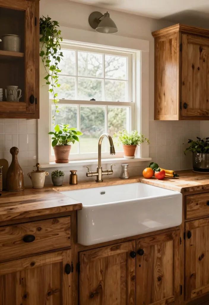 17 Sink Design Kitchen Ideas With Functional Style - 6. Farmhouse Sink 1