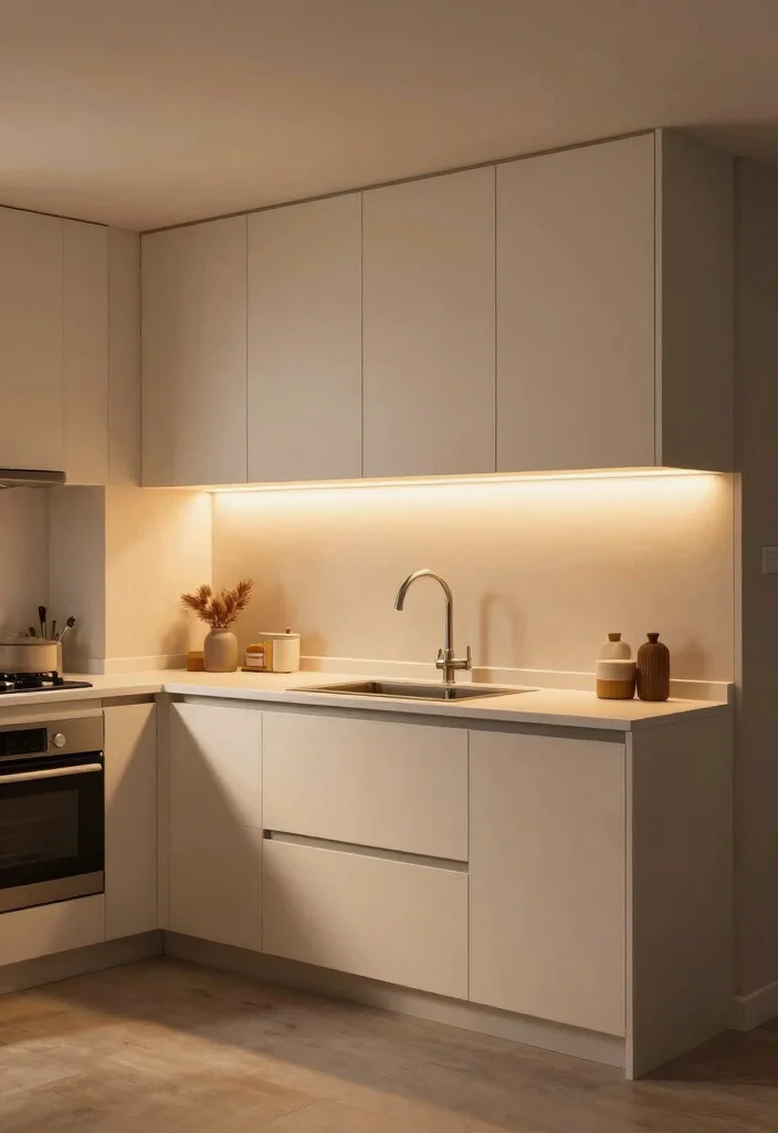 17 Slim Shaker Cabinets Kitchen Ideas With Modern Lines 11 17 Slim Shaker Cabinets Kitchen Ideas With Modern Lines - 11. Soft Lighting Features 1