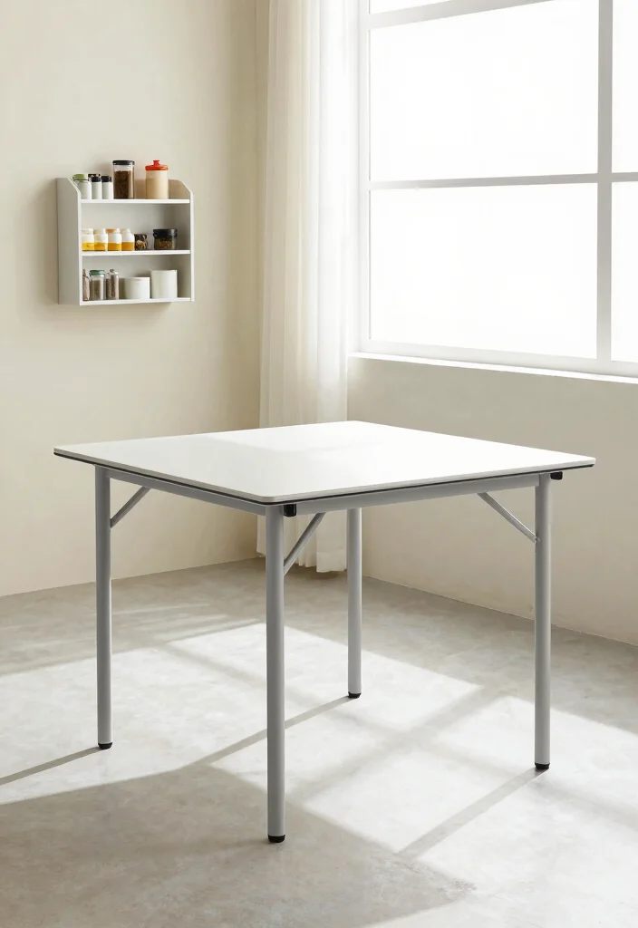 17 Small Kitchen Table Ideas That Fit Every Space 1 17 Small Kitchen Table Ideas That Fit Every Space - 1. Foldable Table Magic 1