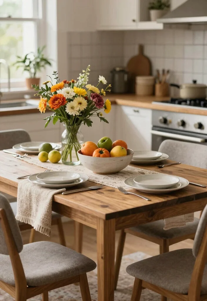 17 Small Kitchen Table Ideas That Fit Every Space 17 17 Small Kitchen Table Ideas That Fit Every Space - 17. Seasonal Decor on Small Tables 1