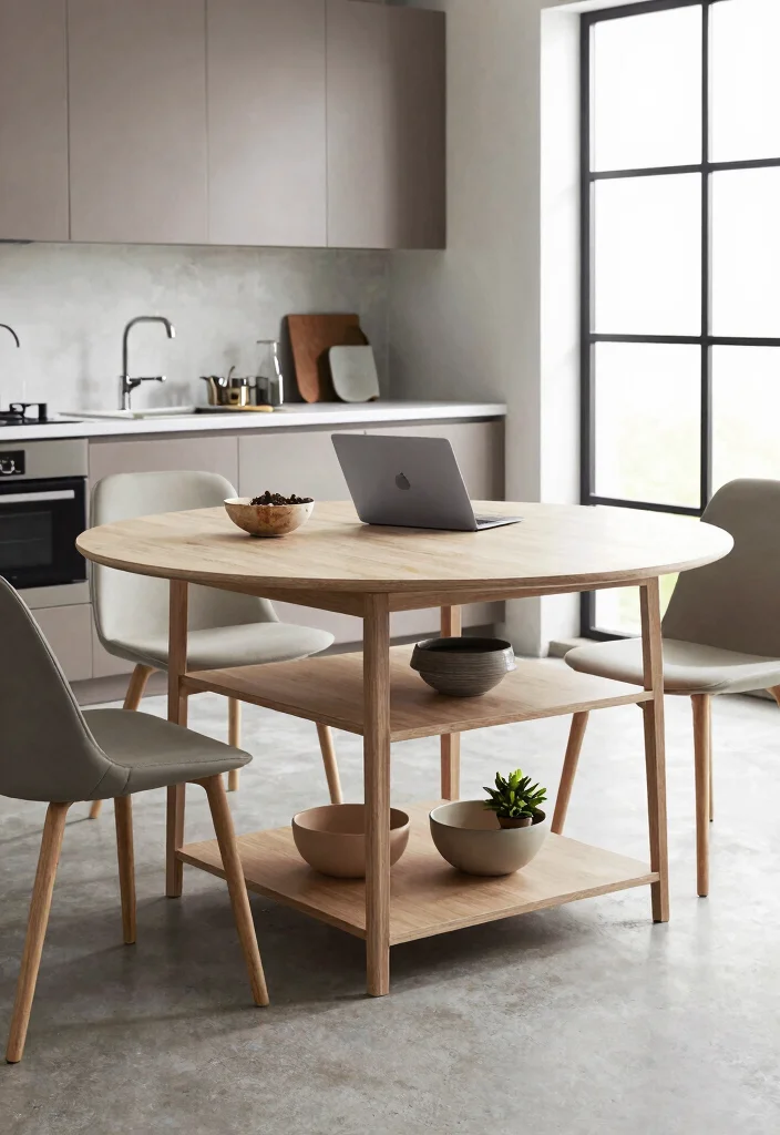 17 Small Kitchen Table Ideas That Fit Every Space 6 17 Small Kitchen Table Ideas That Fit Every Space - 6. Multi-Functional Furniture 1
