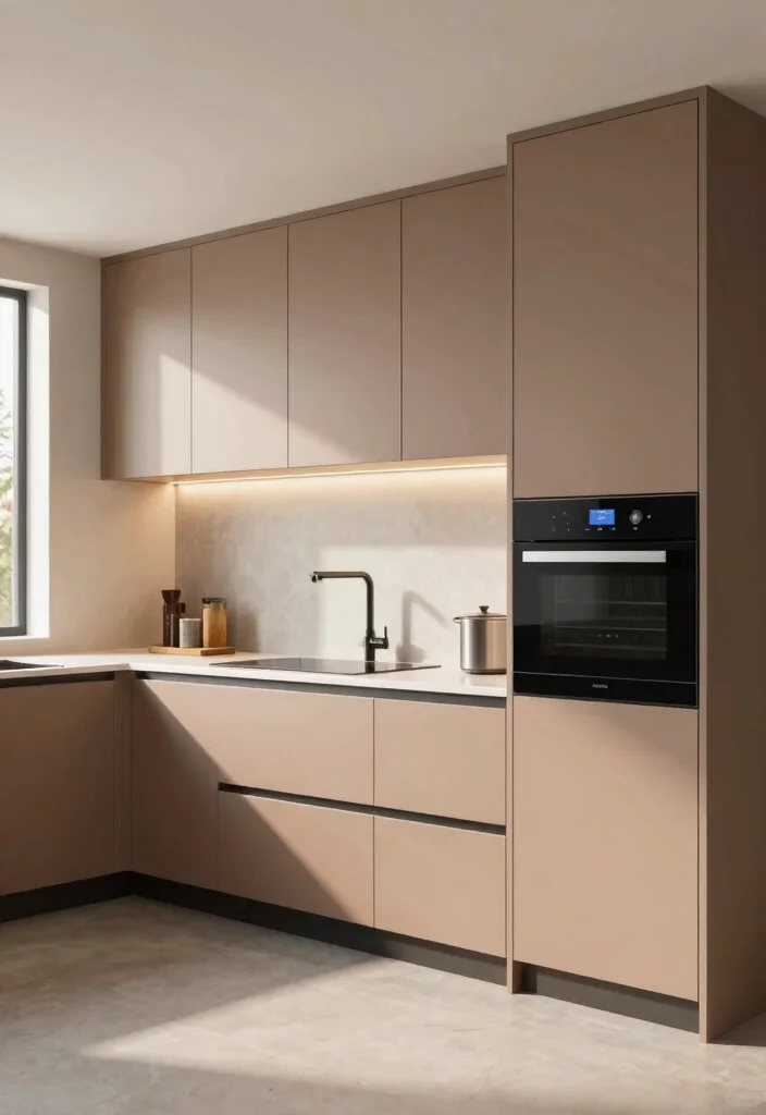 18 Cappuccino Kitchen Cabinets Ideas With Soft Warm Tone 10 18 Cappuccino Kitchen Cabinets Ideas With Soft Warm Tone - 10. Integrated Smart Technology 1