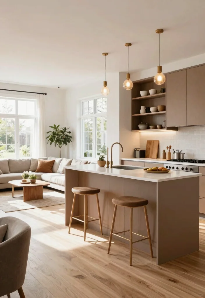 18 Cappuccino Kitchen Cabinets Ideas With Soft Warm Tone 4 18 Cappuccino Kitchen Cabinets Ideas With Soft Warm Tone - 4. Open Concept Living 1