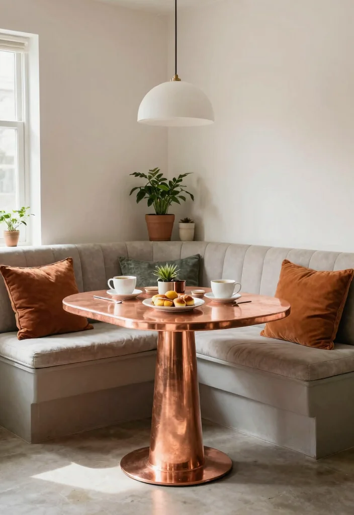 18 Copper Countertops Kitchen Ideas With Bold Character - 14. Cozy Corner Nooks 1