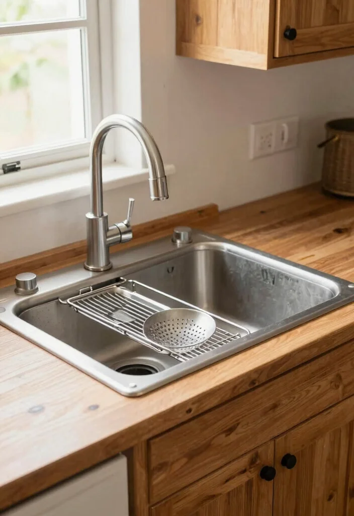 18 Farmhouse Kitchen Sink Ideas With Timeless Charm 14 18 Farmhouse Kitchen Sink Ideas With Timeless Charm - 14. Farmhouse Sink with Multi-Functional Accessories 1