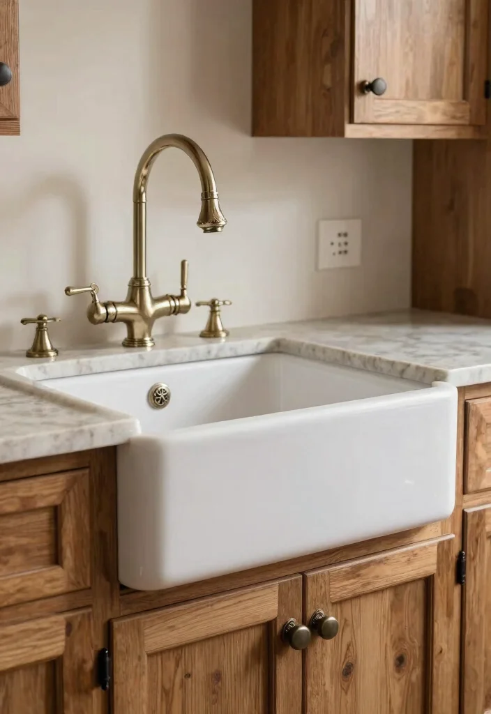 18 Farmhouse Kitchen Sink Ideas With Timeless Charm 17 18 Farmhouse Kitchen Sink Ideas With Timeless Charm - 17. Farmhouse Sink with Decorative Hardware 1