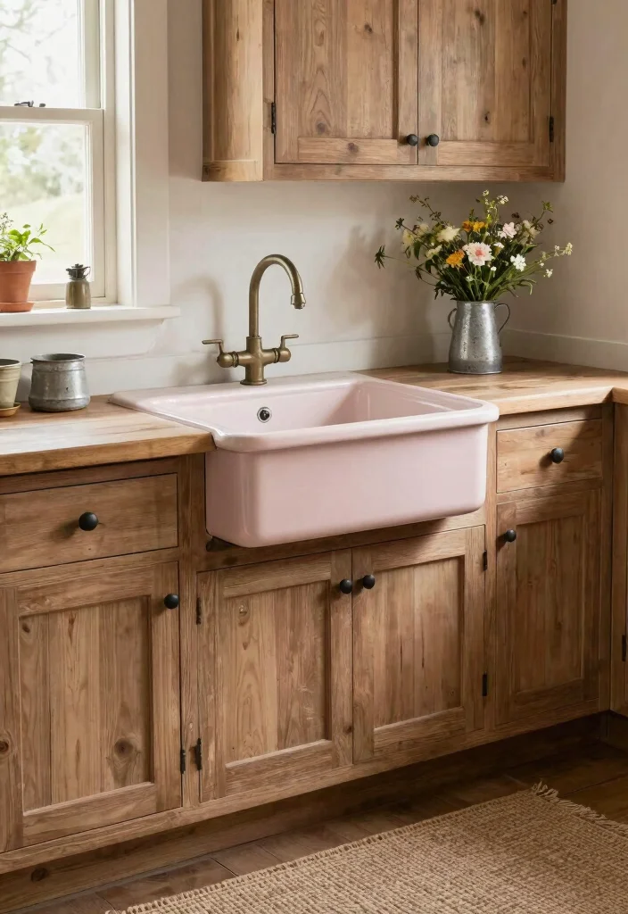 18 Farmhouse Kitchen Sink Ideas With Timeless Charm 2 18 Farmhouse Kitchen Sink Ideas With Timeless Charm - 2. Vintage Cast Iron Sink 1