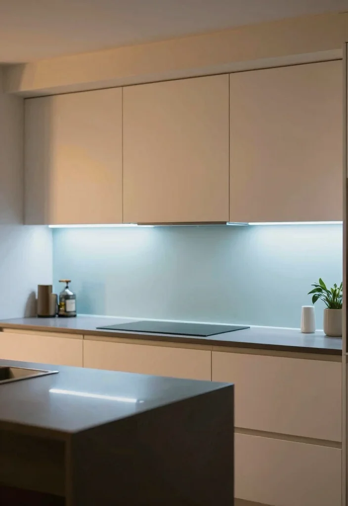 18 Glass Kitchen Backsplash Ideas With Sleek Shine 13 18 Glass Kitchen Backsplash Ideas With Sleek Shine - 13. Backlit Glass for an Illuminated Experience 1