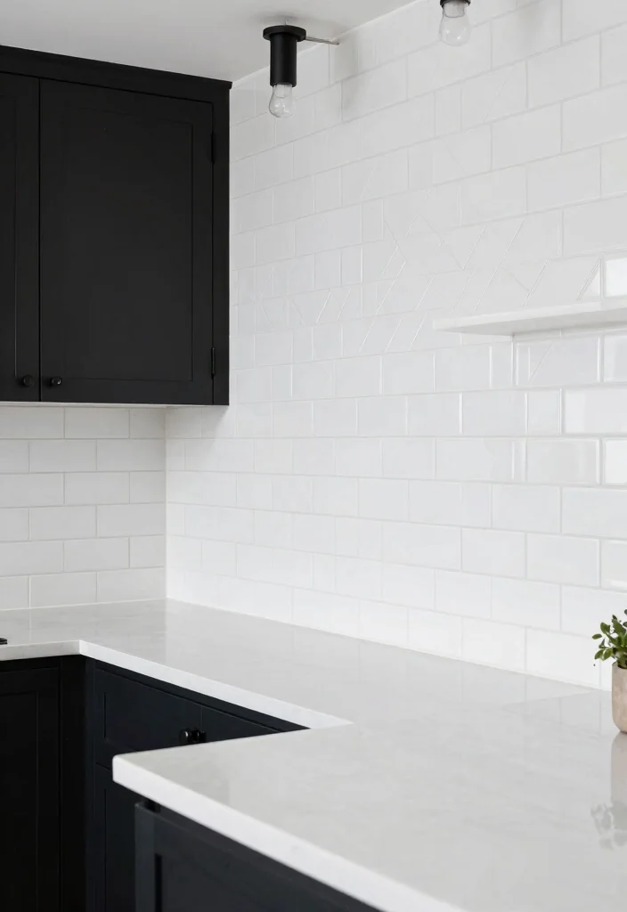 18 Glass Kitchen Backsplash Ideas With Sleek Shine 8 18 Glass Kitchen Backsplash Ideas With Sleek Shine - 8. Subway Glass Tiles for Classic Charm 1