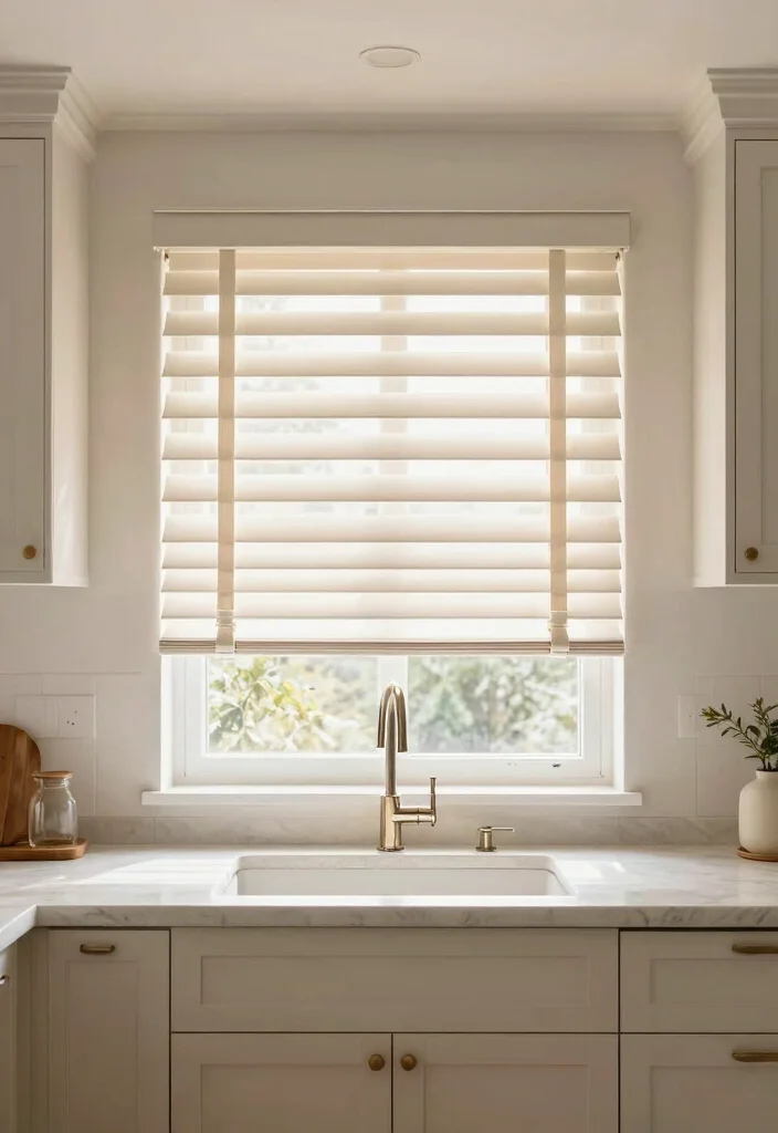 18 Kitchen Blinds Ideas Above Sink That Look Sleek - 10. Custom Blinds 1