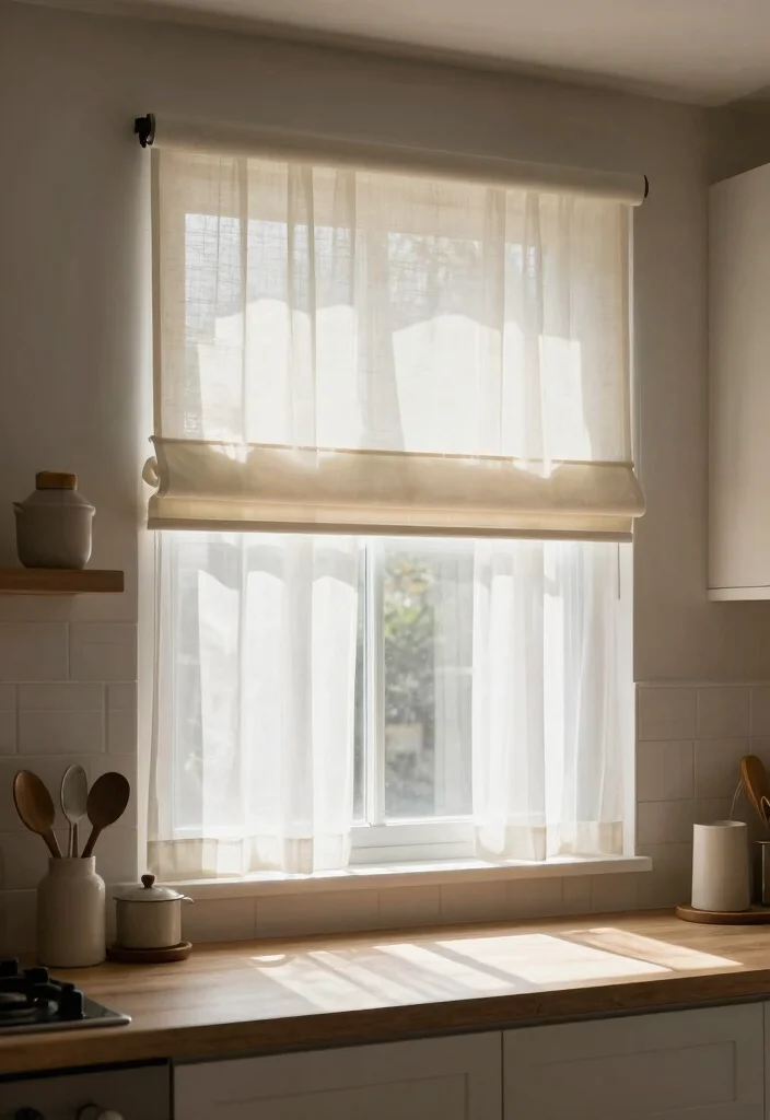 18 Kitchen Blinds Ideas Above Sink That Look Sleek - 12. Layered Window Treatments 1