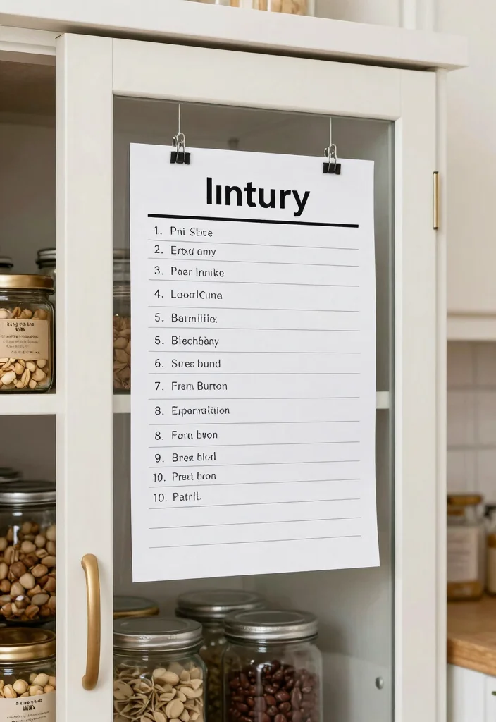 18 Kitchen Pantry Organization Ideas That Maximize Storage - 18. Create a Pantry Inventory 1