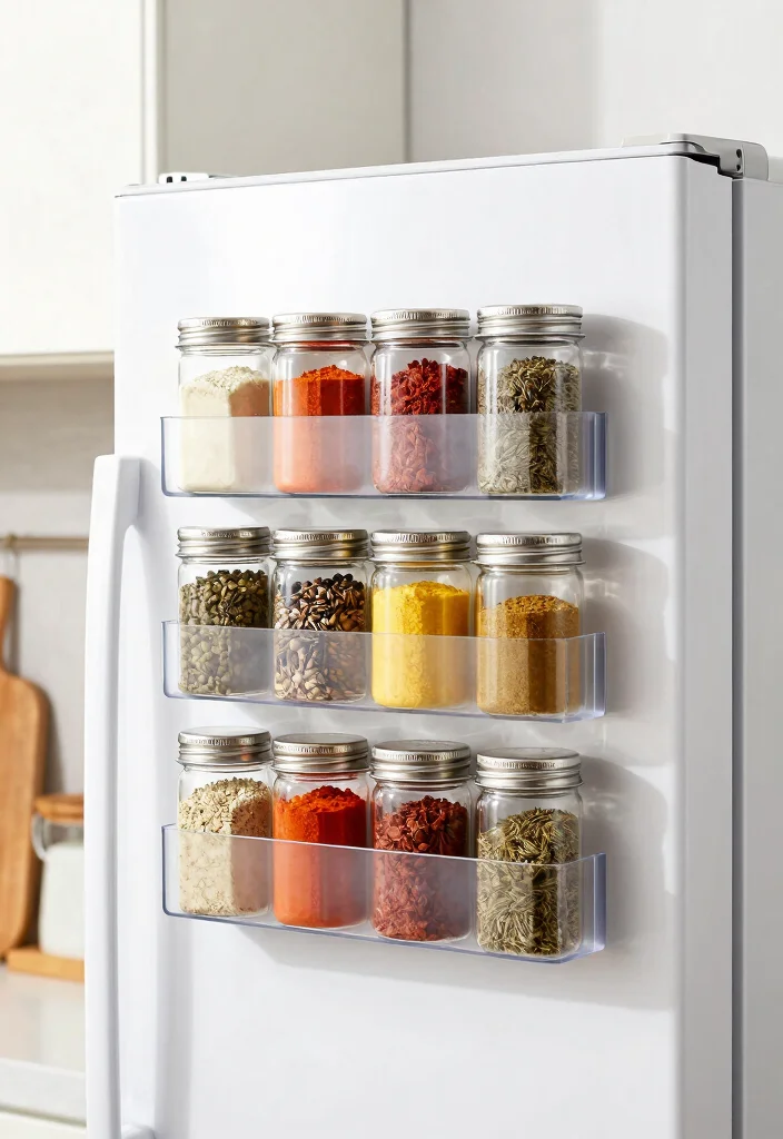 18 Kitchen Pantry Organization Ideas That Maximize Storage - 4. Magnetic Spice Jars 1