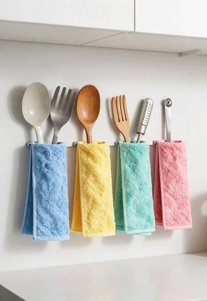 18 Kitchen Towels Crafts Ideas With Cute DIY Touch 14 18 Kitchen Towels Crafts Ideas With Cute DIY Touch - 14. Towel Pouches 1