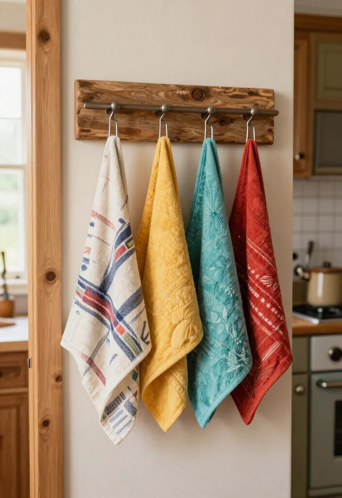 18 Kitchen Towels Crafts Ideas With Cute DIY Touch 6 18 Kitchen Towels Crafts Ideas With Cute DIY Touch - 6. Towel Holders from Upcycled Materials 1