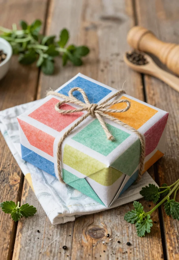 18 Kitchen Towels Crafts Ideas With Cute DIY Touch 7 18 Kitchen Towels Crafts Ideas With Cute DIY Touch - 7. DIY Towel Gift Wrapping 1