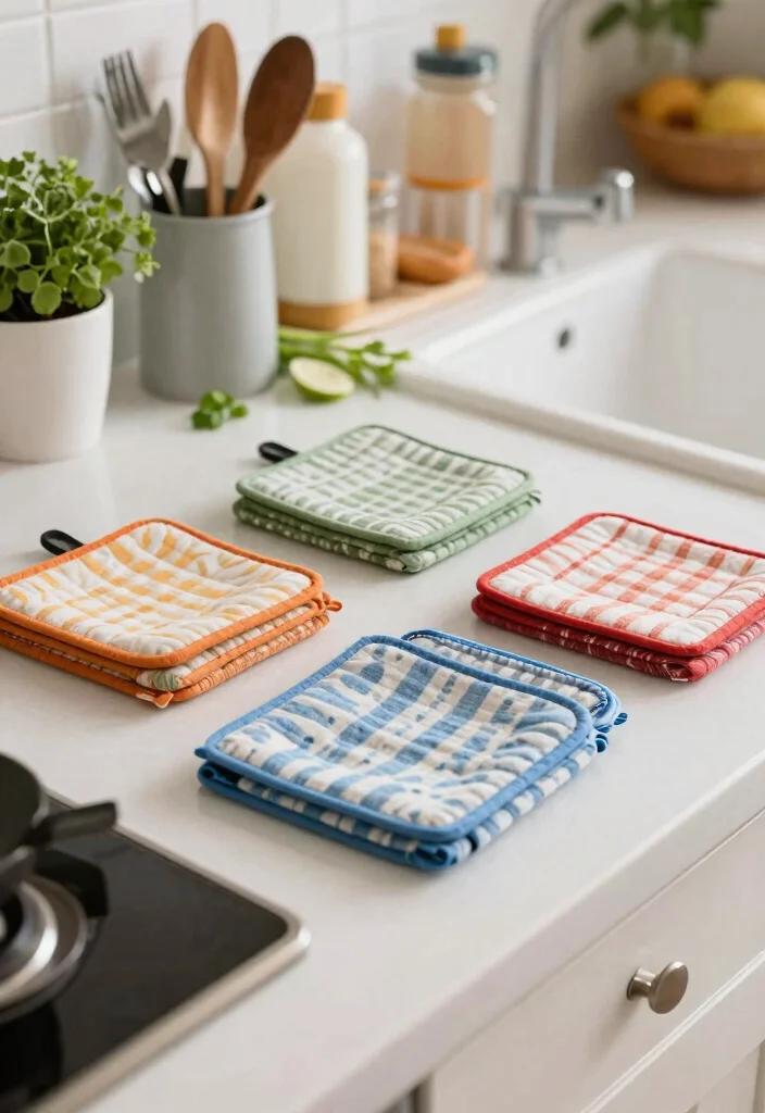 18 Kitchen Towels Crafts Ideas With Cute DIY Touch 9 18 Kitchen Towels Crafts Ideas With Cute DIY Touch - 9. Pot Holders from Towels 1
