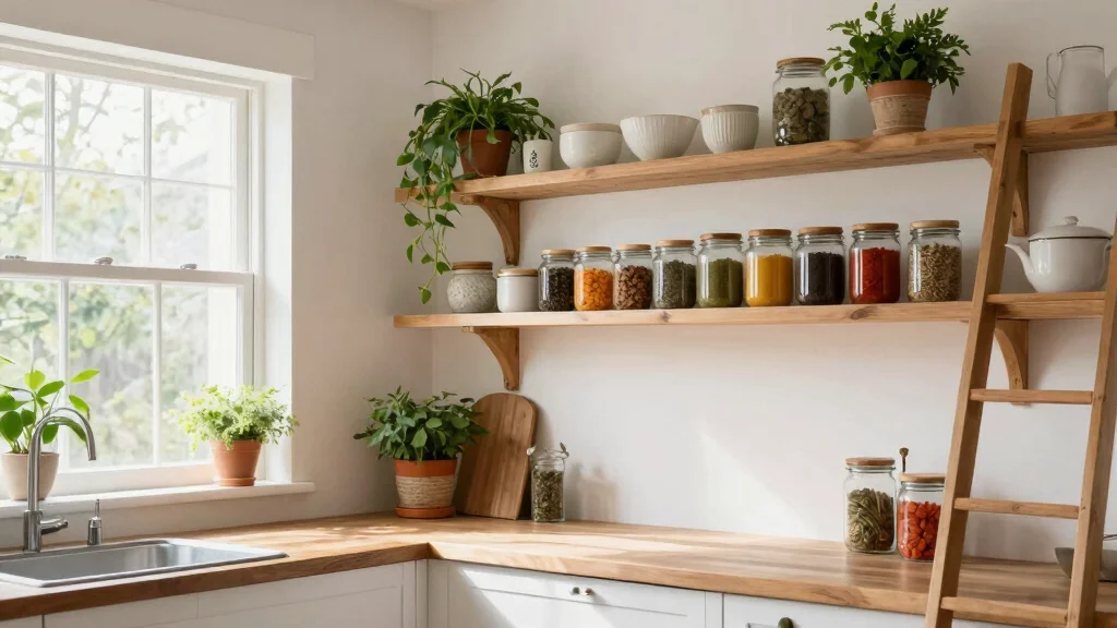 18 Kitchen Wooden Shelves Ideas With Natural Warmth