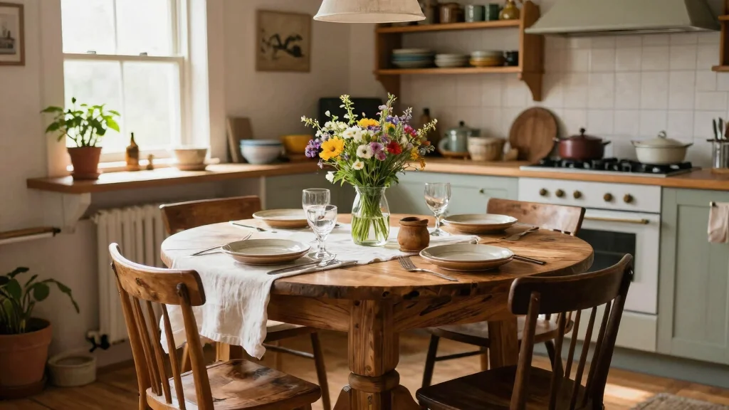 18 Round Farmhouse Kitchen Table Ideas With Cozy Appeal
