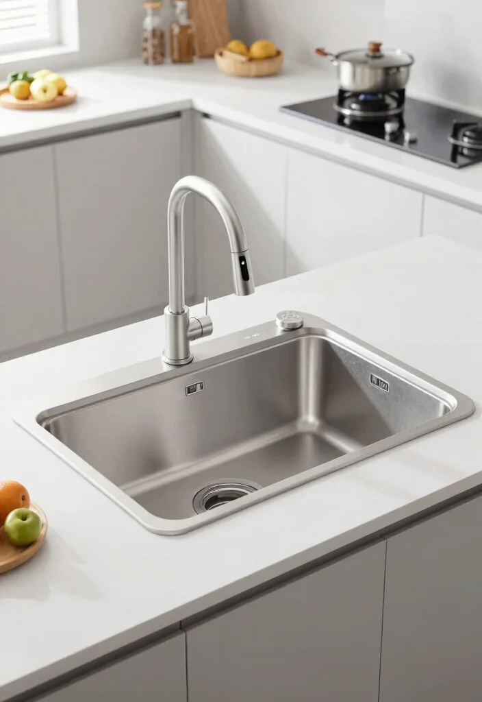 18 Small Kitchen Sink Ideas With Compact Function 10 18 Small Kitchen Sink Ideas With Compact Function - 10. Smart Sinks with Technology 1