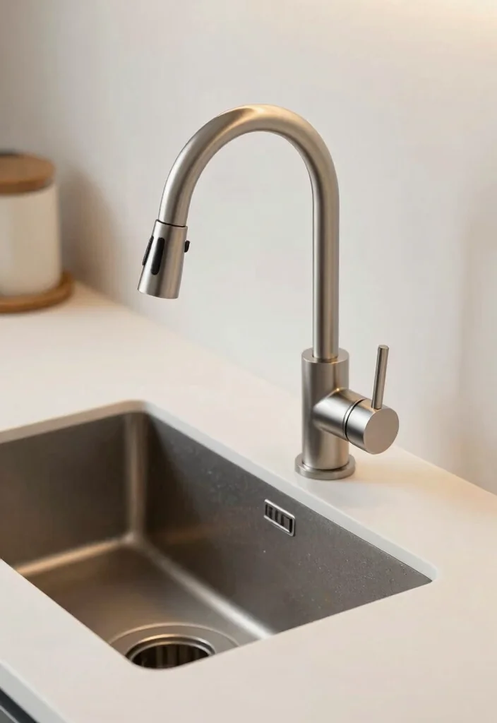 18 Small Kitchen Sink Ideas With Compact Function 14 18 Small Kitchen Sink Ideas With Compact Function - 14. Stylish Faucet Combinations 1