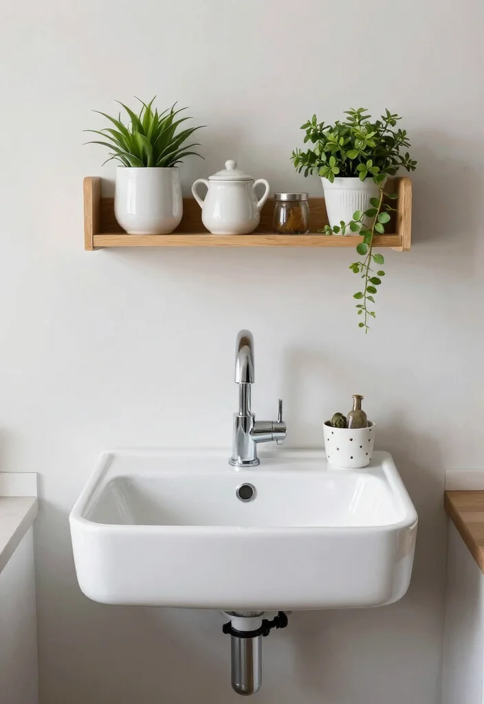 18 Small Kitchen Sink Ideas With Compact Function 5 18 Small Kitchen Sink Ideas With Compact Function - 5. Wall-Mounted Sinks 1