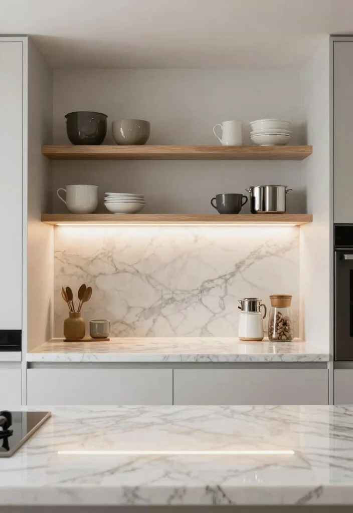 18 Viola Marble Kitchen Ideas With Luxurious Veining 15 18 Viola Marble Kitchen Ideas With Luxurious Veining - 15. Using Viola Marble in Small Spaces 1