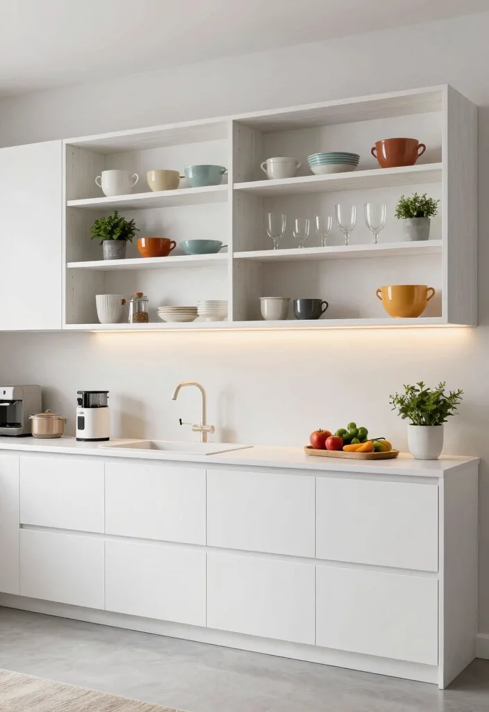 18 White Oak Kitchen Cabinets Ideas With Warm Natural Elegance - 1. Open Shelving with White Oak Accents 1