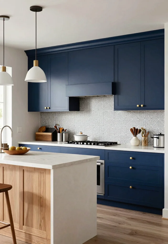 18 White Oak Kitchen Cabinets Ideas With Warm Natural Elegance - 2. Two-Tone Cabinetry 1