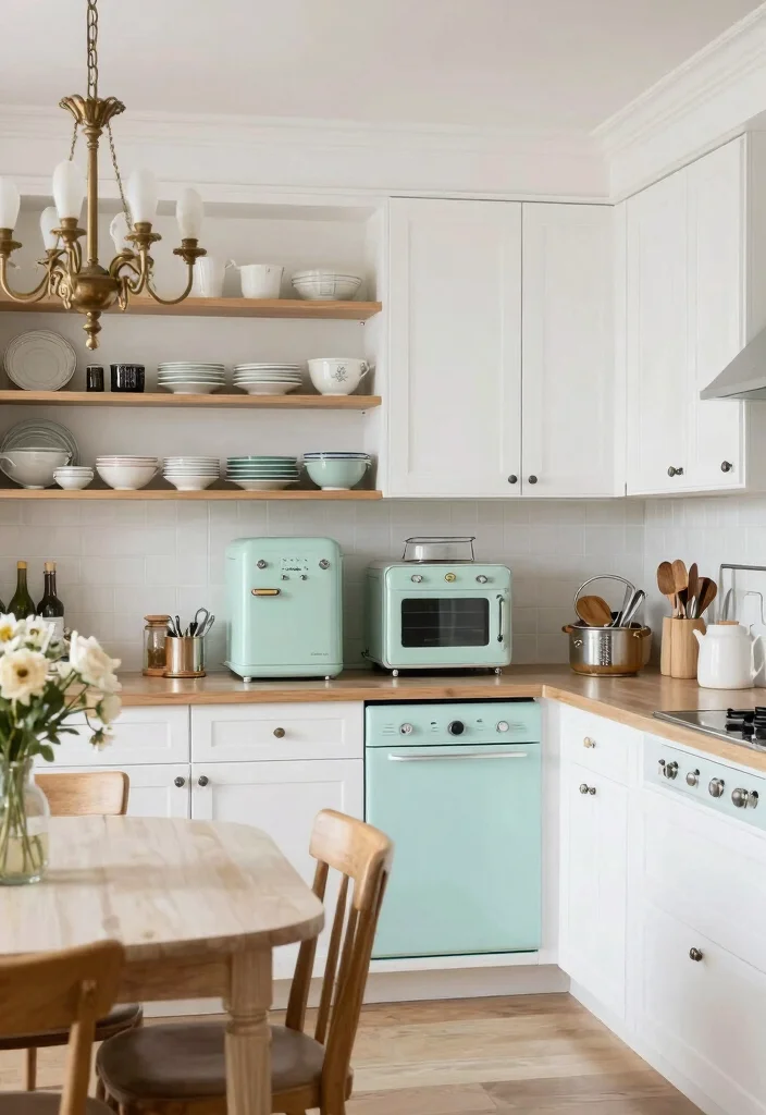 18 White Oak Kitchen Cabinets Ideas With Warm Natural Elegance - 9. Vintage Meets Modern 1
