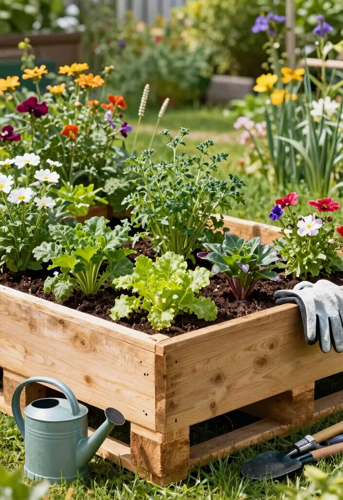 12 Cheap Raised Garden Beds That Don't Fall Apart by Fall - 1. Wooden Pallet Garden Beds 1