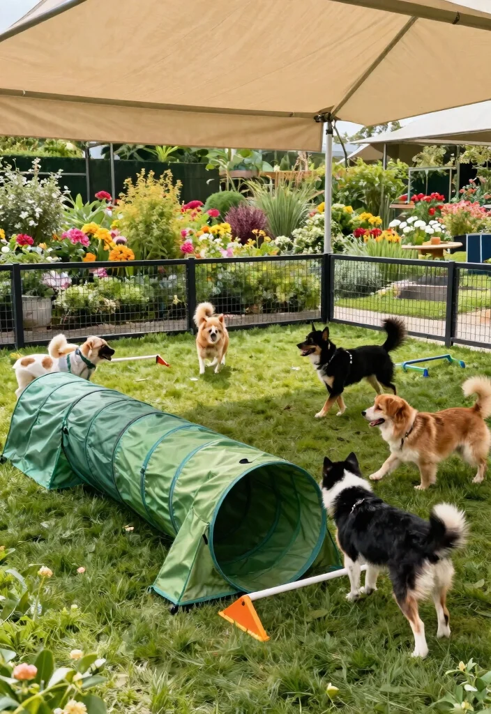 12 Dog Cage Outdoor Ideas That Provide Shade and Stay Secure - 7. Multi-Functional Dog Run 1