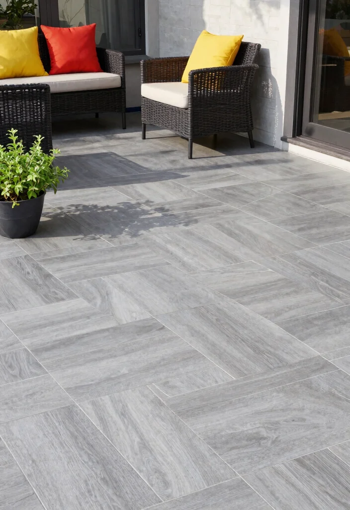 12 Front Porch Tile Ideas That Handle Weather and Foot Traffic - 3. Porcelain Tiles for a Stylish and Durable Solution 1