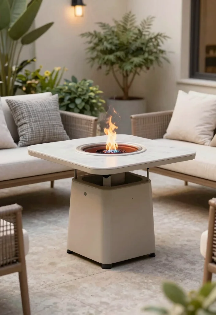 12 Gas Fire Pit Table Ideas That Don't Need a Propane Tank Swap Weekly - 9. Portable Fire Table Options 1