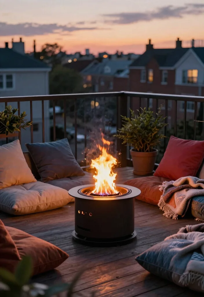 12 Home Fire Pit Ideas That Are Safe for Small Backyards - 1. Portable Fire Pit 1